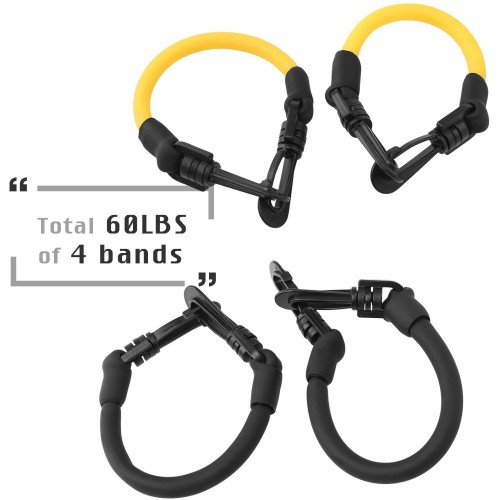 Набор амортизаторов для ног DAS LEBEN Kinetic Speed Agility Training Strength Leg Resistance Bands Set