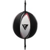 Боксерская груша на растяжке RDX White с резиновым жгутом  фото 2