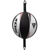 Боксерская груша на растяжке RDX White с резиновым жгутом  фото 3