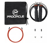 Скоростная скакалка PROCIRCLE Speed Jump Rope Nature Handle Adjustable with Ball Bearings