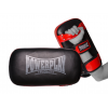 Пады для тайского бокса PowerPlay 3064 Черно-красные Кожа пара  фото 4