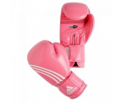 Боксерские перчатки Adidas BOX-FIT розово-белые