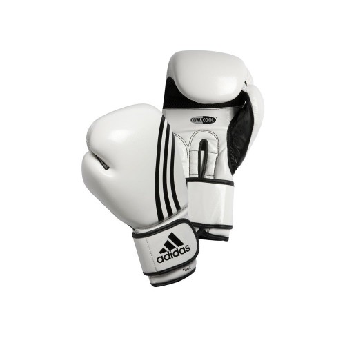 Боксерские перчатки Adidas BOX-FIT бело-черные