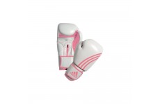Боксерские перчатки Adidas BOX-FIT бело-розовые