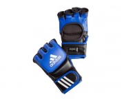 Перчатки тренировочные Adidas ММА/COMBAT кожа сине/черн