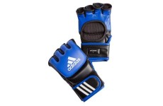 Перчатки тренировочные Adidas ММА/COMBAT кожа сине/черн