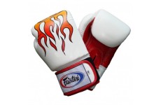 Боксерские перчатки Fairtex (BGV1-white flame)