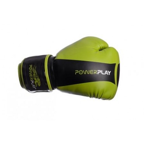Боксерские перчатки PowerPlay 3003 Tiger Series Green