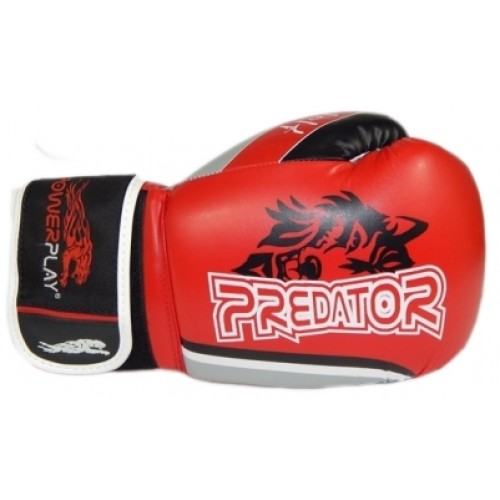 Боксерские перчатки PowerPlay 3005 Wolf Predator Serits Red
