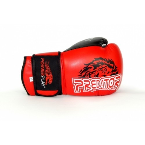 Боксерские перчатки PowerPlay 3006 Lion Predator Serits Red