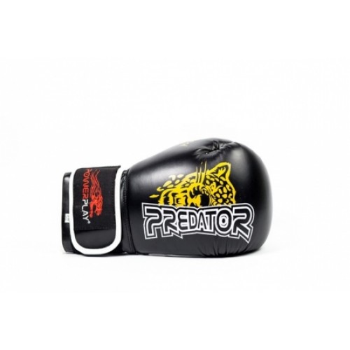 Боксерские перчатки PowerPlay 3009 Leopard Predator Serits Black