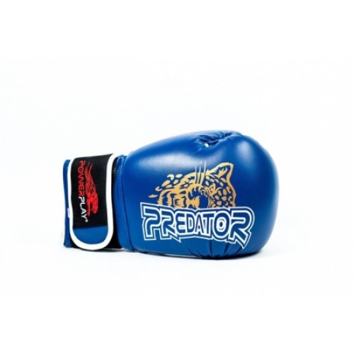 Боксерские перчатки PowerPlay 3009 Leopard Predator Serits Blue