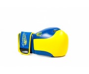 Боксерские перчатки PowerPlay 3021 Ukraine Yellow-blue