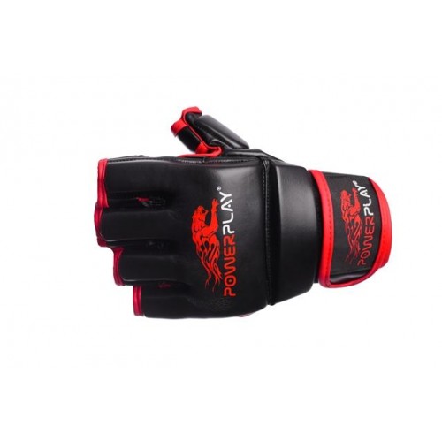 Перчатки MMA PowerPlay 3024 Economy series Black/Red