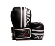 Боксерские перчатки PowerPlay 3010 Черно-белые