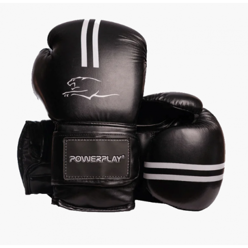 Боксерские перчатки PowerPlay 3016 Черно-белые