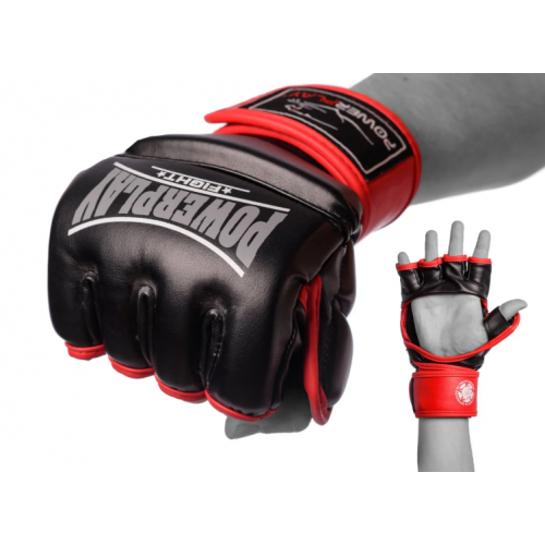 Перчатки для MMA PowerPlay 3058 Черно-красные