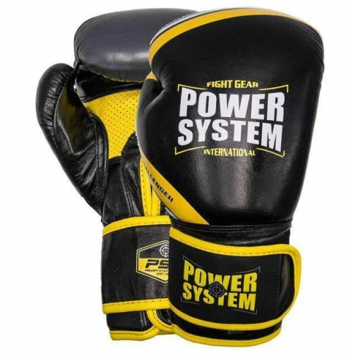 Перчатки для бокса PowerSystem PS 5005 Challenger Black/Yellow