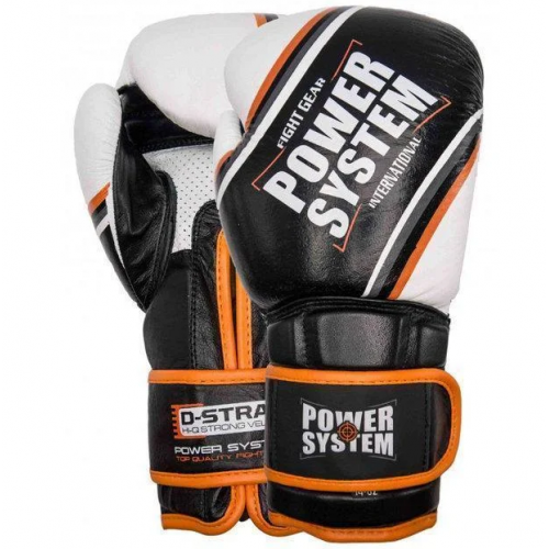 Перчатки для бокса PowerSystem PS 5006 Contender Black/Orange Line