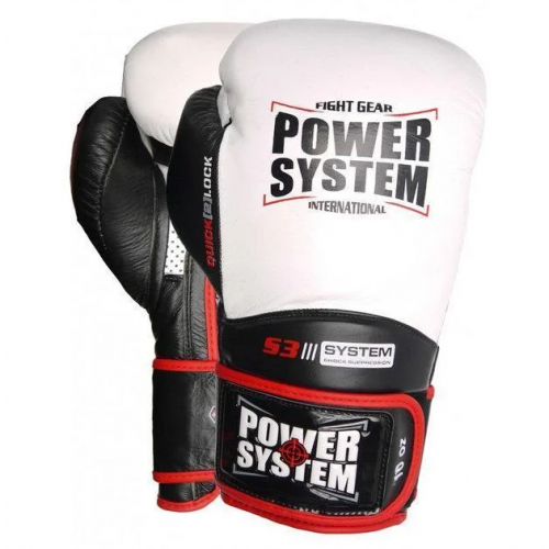 Перчатки для бокса PowerSystem PS 5004 Impact White