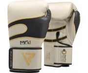 Боксерские перчатки RDX Leather Pearl White
