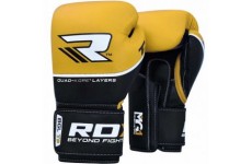 Боксерские перчатки RDX Quad Kore Yellow