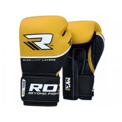 Боксерские перчатки RDX Quad Kore Yellow