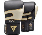 Боксерские перчатки RDX Leather Black White