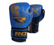 Боксерские перчатки RDX Ultra Gold Blue