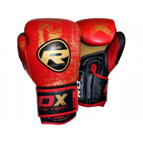 Боксерские перчатки RDX Ultra Gold Red