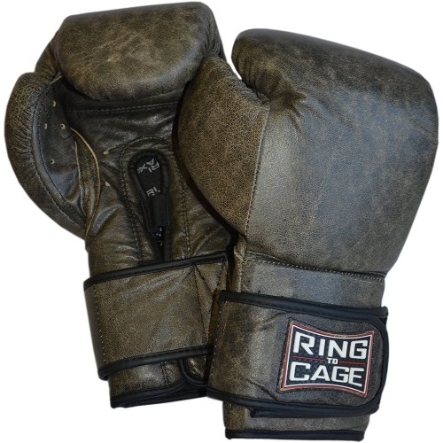 Боксерские перчатки тренировочные RING TO CAGE Platinum GelTech - Safety Strap