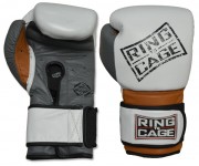 Боксерские перчатки тренировочные RING TO CAGE Platinum GelTech Training Gloves - Safety Strap
