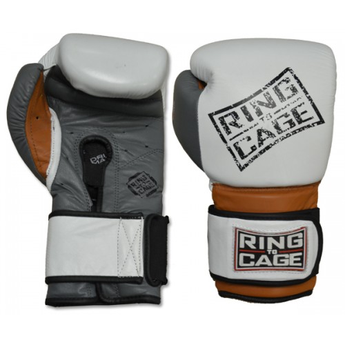 Боксерские перчатки тренировочные RING TO CAGE Platinum GelTech Training Gloves - Safety Strap