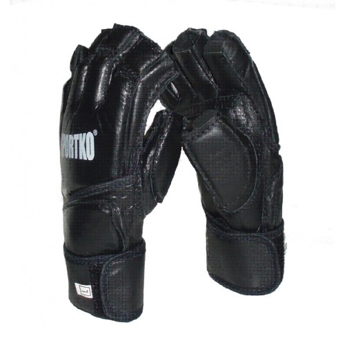 Перчатки с открытыми пальцами Sportko Black