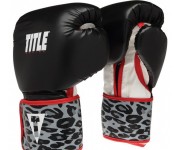 Боксерские перчатки TITLE Boxing Safari Leopard Fitness Gloves