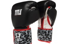 Боксерские перчатки TITLE Boxing Safari Leopard Fitness Gloves
