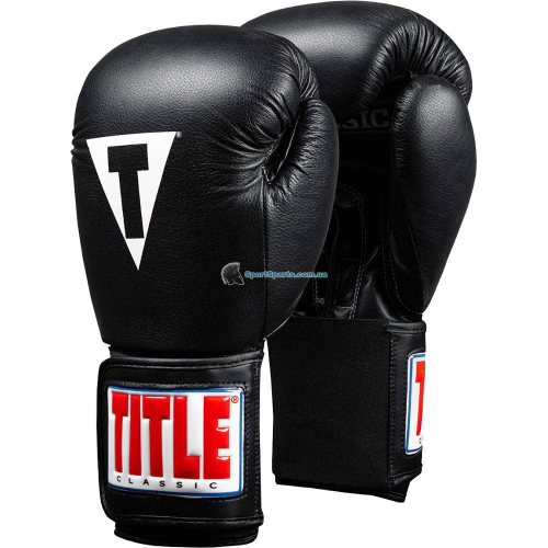 Боксерские перчатки TITLE CLASSIC LEATHER ELASTIC TRAINING GLOVES 2.0