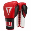 Боксерские перчатки на шнуровке TITLE CLASSIC CORRUPT PRO FIGHT GLOVES  фото 2