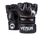 Перчатки Venum Impact MMA Gloves - Skintex Leather - Black