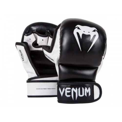Перчатки MMA Venum Sparring Gloves Skintex Black