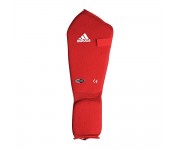 Защита голени и стопы Adidas (хлопок). Цвет красный