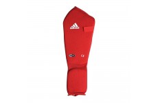 Защита голени и стопы Adidas (хлопок). Цвет красный