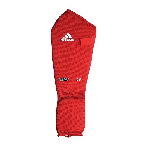 Защита голени и стопы Adidas (хлопок). Цвет красный