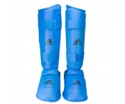 Защита голени и стопы WKF Adidas. Синий