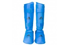 Защита голени и стопы WKF Adidas. Синий