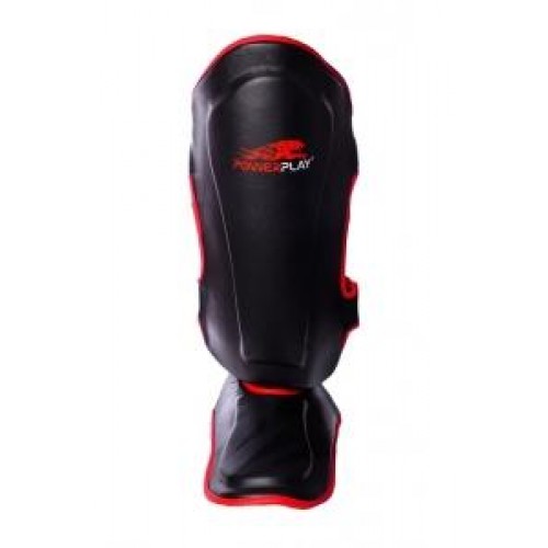 Защита голени PowerPlay 3034 Economy series Black/Red