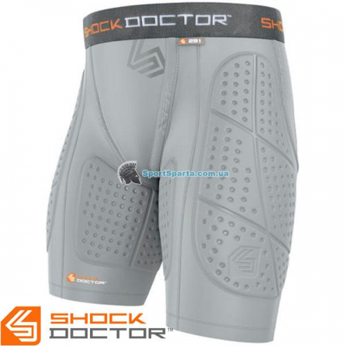 Компрессионные шорты с протекторами SHOCK DOCTOR Ultra Martials