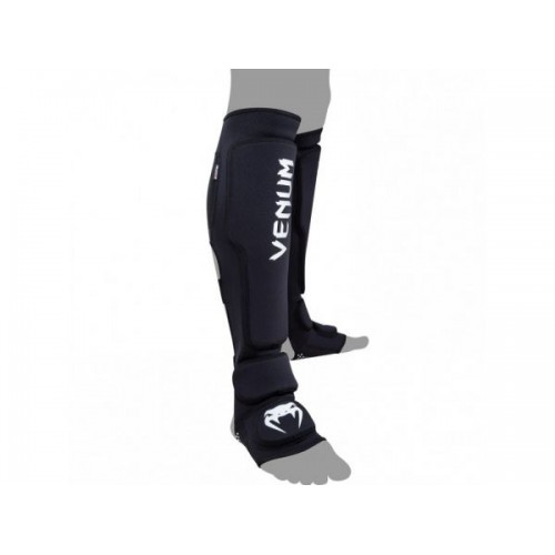 Защита ног Venum Kontact Evo Shinguards Black
