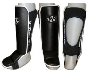 Щитки для защиты голени и стопы RING TO CAGE R2C Hook&Loop Grappling Shin instep - Open Back