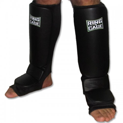 Бандаж для защиты голени и стопы RING TO CAGE Grappling Shin instep - Stretchable Coverd Back